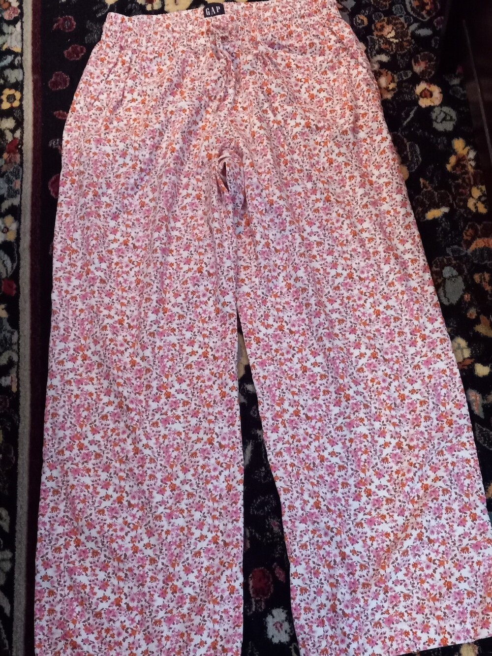 GAP Pink Floral Pull-On Lounge Pants